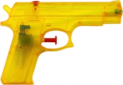 Piccola pistola ad acqua in plastica gialla 15 × 10,5 cm