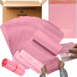 Buste postali in plastica rosa B4 260 × 350 mm, 50 pz