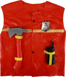 Gilet da pompiere per bambini con accessori