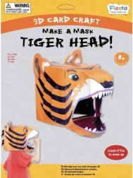 Set creativo maschera 3D tigre Fiesta Crafts
