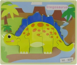 Puzzle a incastro dinosauro in legno