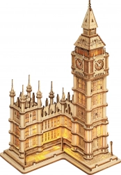 ROBOTIME puzzle 3D in legno Big Ben – torre dell'orologio luminosa