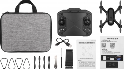 drone pieghevole nel controller con fotocamera Wi‑Fi 720p e telecomando