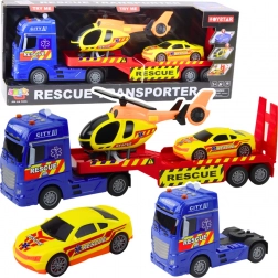 Kit di soccorso con elicottero e auto