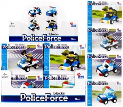 Set di costruzioni Polizia – mini veicoli, 4 varianti