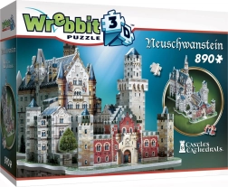 WREBBIT puzzle 3D Castello di Neuschwanstein – 890 pezzi