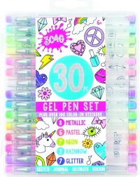 Penna gel MAKE IT REAL - Set di 30 colori