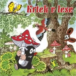 Libro da colorare quadrato talpa nel bosco