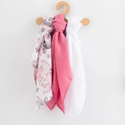 Pannolini in mussola 60 × 80 cm, set da 3 pezzi per bambine NEW BABY