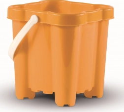 Androni secchiello castello con 4 torri, arancione 16 cm