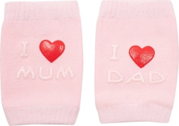 Ginocchiere per bambini con ABS I love mum & dad – rosa