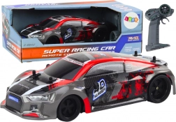 Auto RC radiocomandata 1:18 ruote da drift in gomma rosso