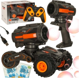 Auto RC acrobatica con spara bolle a radiocomando