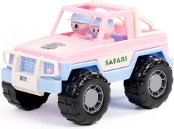 Jeep safari rosa – giocattolo con figurine