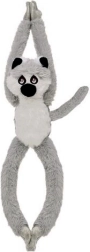 Lemure di peluche da appendere con chiusure in velcro 45 cm