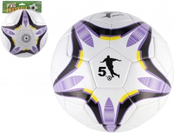 Pallone da calcio viola e bianco 23 cm