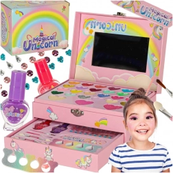 Set cosmetico per bambini unicorno per trucco e unghie