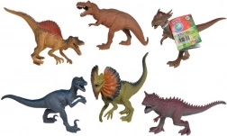 Dinosauro di gomma 17–22 cm, set di 6 specie
