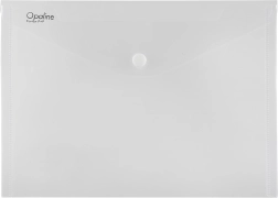 Busta con bottone a pressione OPALINE, A4, trasparente