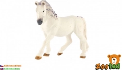 Cavallo grigio con criniera viola