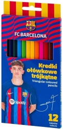 Pastelli triangolari ASTRA, 12 pz, FC Barcelona