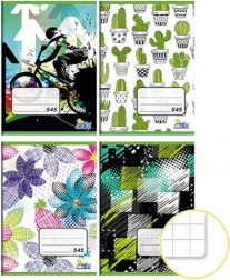 Quaderno scolastico A5 a quadretti Teenage mix