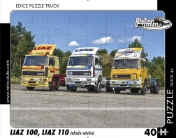 Puzzle RETRO-AUTA TRUCK LIAZ 100 e LIAZ 110 – trattori stradali, 40 pezzi