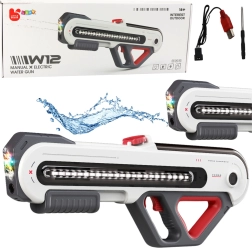 Blaster d'acqua elettrico W12 con illuminazione LED, bianco