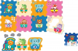 Blocchi da costruzione morbidi con animaletti e numeri