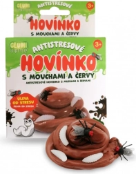 Giocattolo antistress GLUMI feci con mosche e vermi