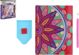 Set creativo diario con decorazioni di diamanti
