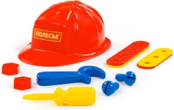 Set per bambini con casco e attrezzi 11 pz