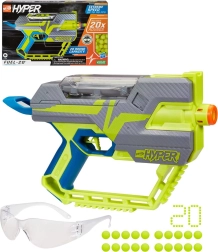 Blaster Nerf Hyper Fuel-20 Hasbro con palline e occhiali protettivi