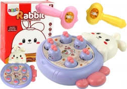 Gioco Whac-A-Mole Viola con carote e coniglietto