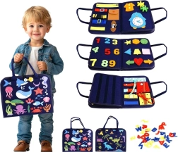 Busy book sensoriale – mondo acquatico e dei dinosauri