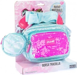Borsetta da ragazza GIRABRILLA blu Puff con paillettes