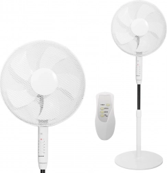 Ventilatore a piantana 45 W – 3 modalità, 5 pale, timer, telecomando