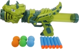 Lanciatrice dinosauro per bambini con proiettili in foam