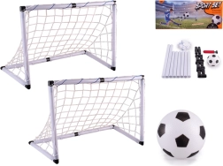 Set di 2 porte da calcio con pallone e pompa