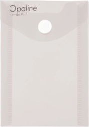 Bustina con bottone A7 verticale, trasparente Opaline