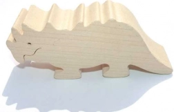 Animaletto di legno triceratopo