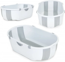 Vasca per bambini, vasca da viaggio pieghevole, scarico grigio