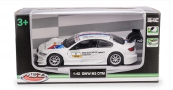 modello d'auto in metallo bmw m3 dtm 1:42 con portiere apribili e pull-back
