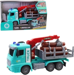 Camion per tronchi con batterie per bambini