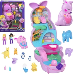 Polly Pocket borsetta con canguro – set di gioco pieghevole con personaggi