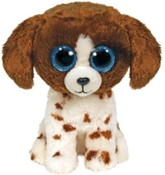 Peluche Ty Beanie Boos cane Muddles, marrone e bianco, 15 cm
