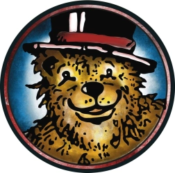 Puzzle rotondo CURIOSI Picoli – orso, 33 pezzi