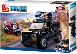 Sluban veicolo SWAT della polizia con quad e minifigure