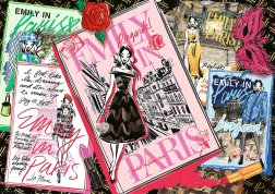 Puzzle Emily in Paris: rivista di moda 1000 pezzi