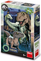Puzzle a tema Jurassic World - 100 pezzi XL neon